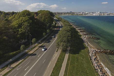 Opløbsstrækningen vidner om at Classic Race Aarhus får Nordeuropas smukkeste historiske racerbane.